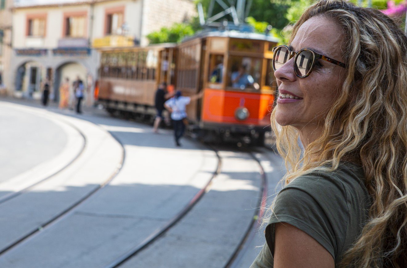 tramstop in Soller