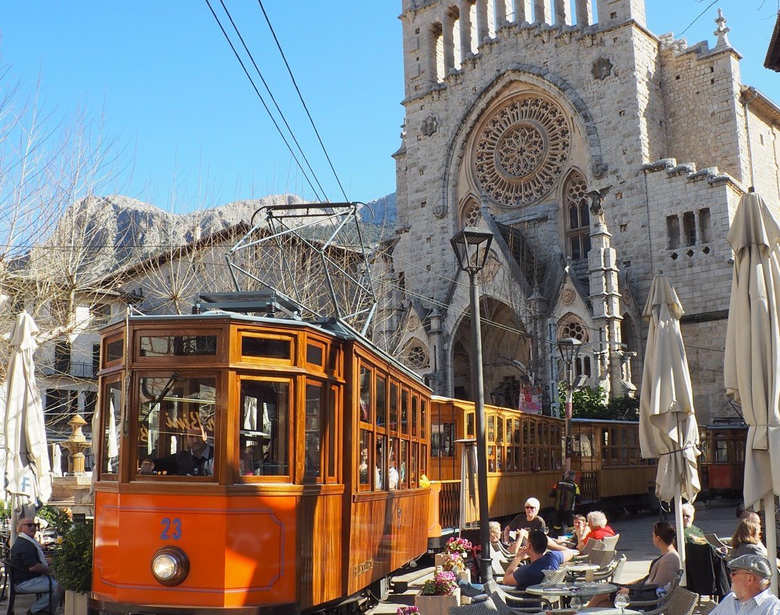 Old tram in Majorca